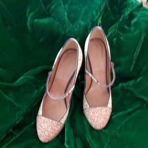 Liberty print JCrew 5" pumps